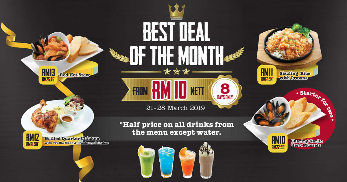 Featured image for Manhattan FISH MARKET's Best Deal Of The Month returns from 21 - 28 March 2019