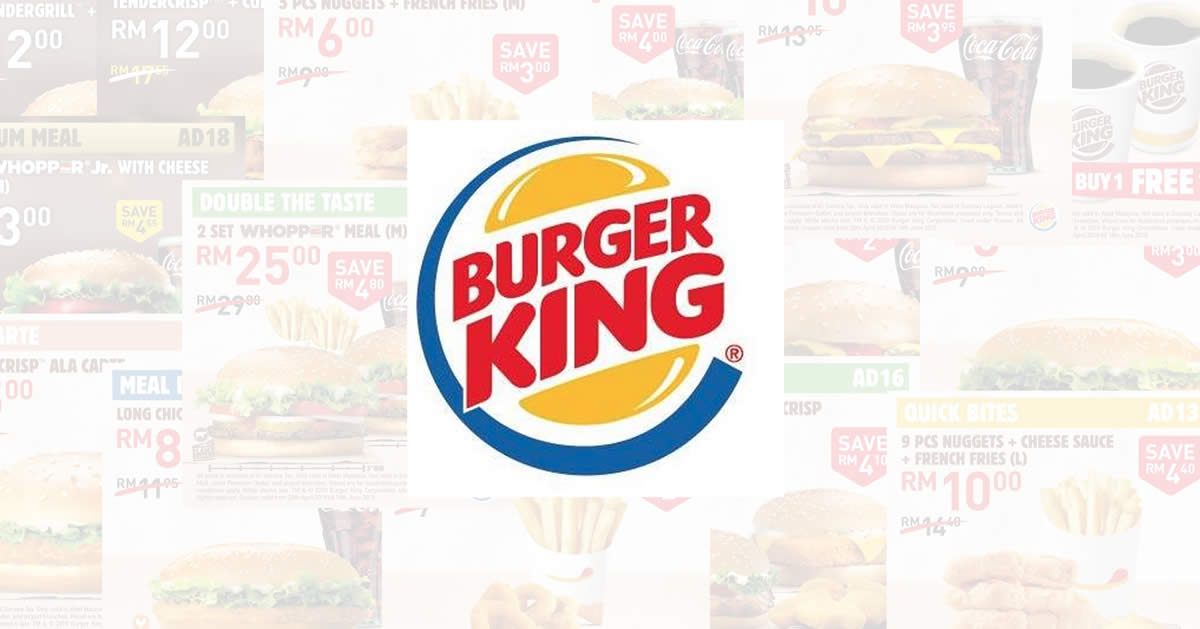 Featured image for Burger King releases new discount coupon deals valid till 18 Jun 2019