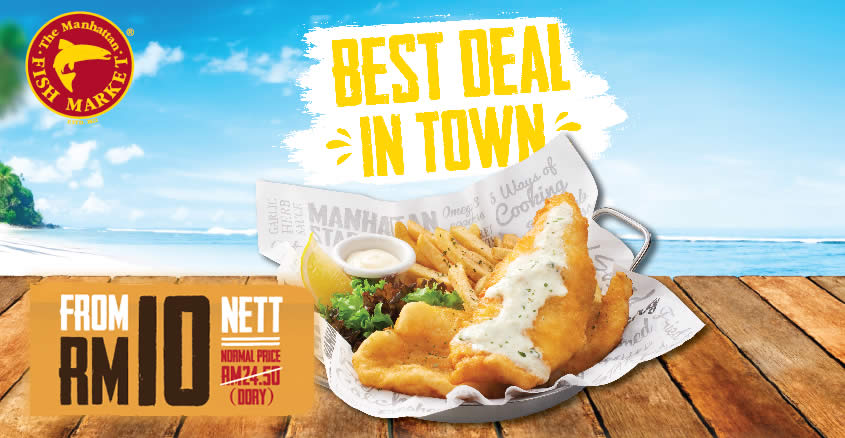 Featured image for Manhattan FISH MARKET's Best Deal in Town returns at ALL outlets from 16 - 26 April 2019 (except 20 Apr)