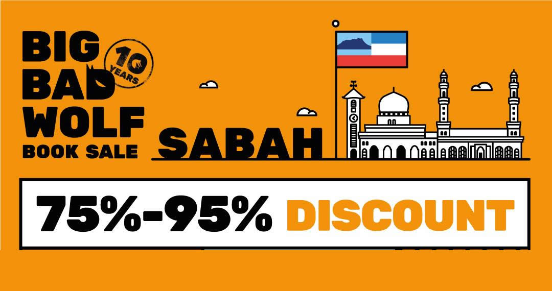 Featured image for Big Bad Wolf Books up to 95% off books sale at Sabah from 30 May - 9 June 2019