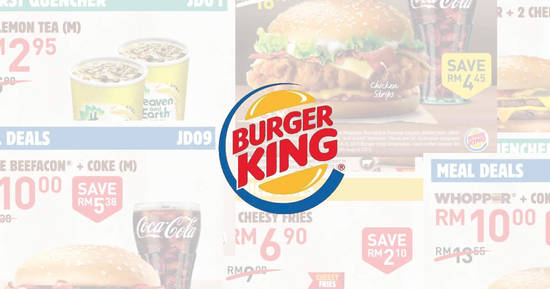Featured image for Burger King latest discount coupon deals offers greater savings till 20 August 2019