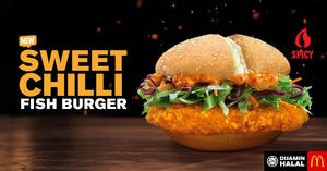 Featured image for McDonald’s Malaysia launches new spicy Sweet Chilli Fish Burger, Spicy McShaker & more from 19 Sept, 2019