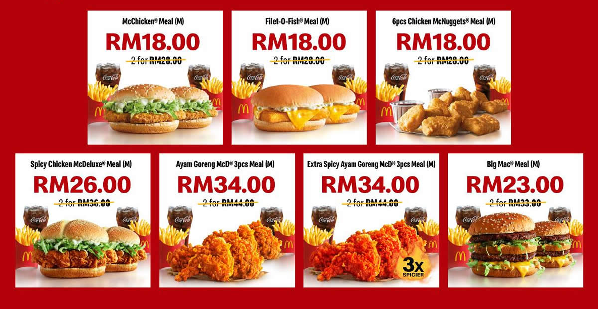 Featured image for McDelivery 10.10 Flash Sale! Enjoy an RM10 discount when you order 2x of your favourite meals from 7 - 16 Oct 2019