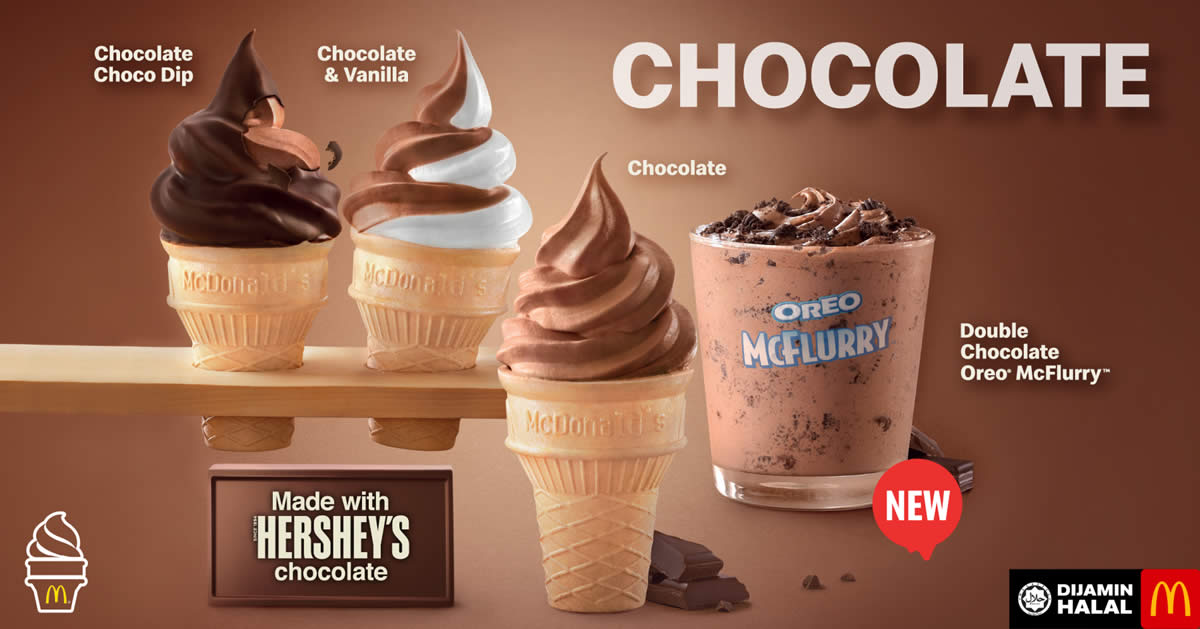 Featured image for McDonald's: NEW Hersey's Chocolate Flavored Desserts from 11 November 2019