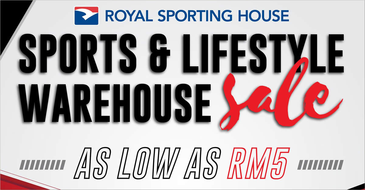 Featured image for Royal Sporting House Warehouse Sale from 6 - 10 Dec 2019