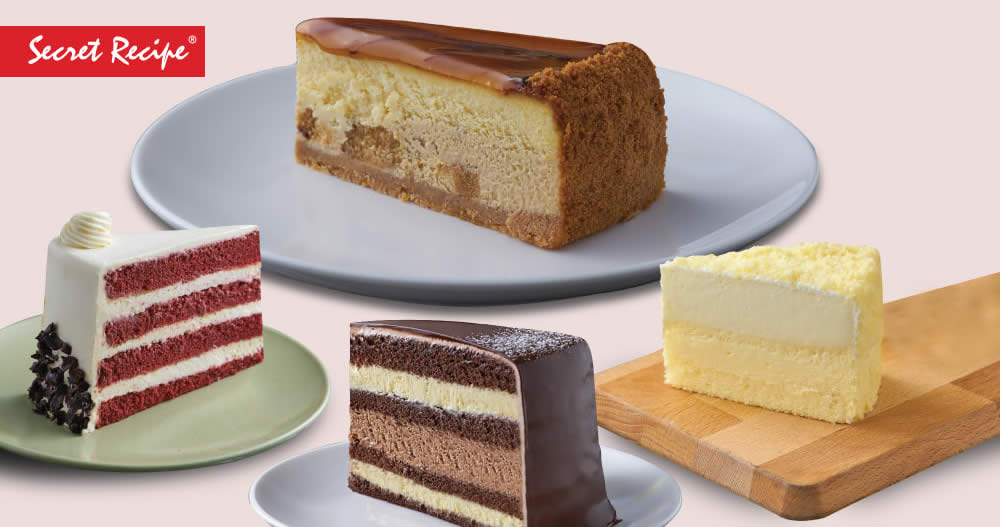 Featured image for Secret Recipe: Buy 3 slices of cake and get 1 FREE every Wednesday this 20/27 November 2019