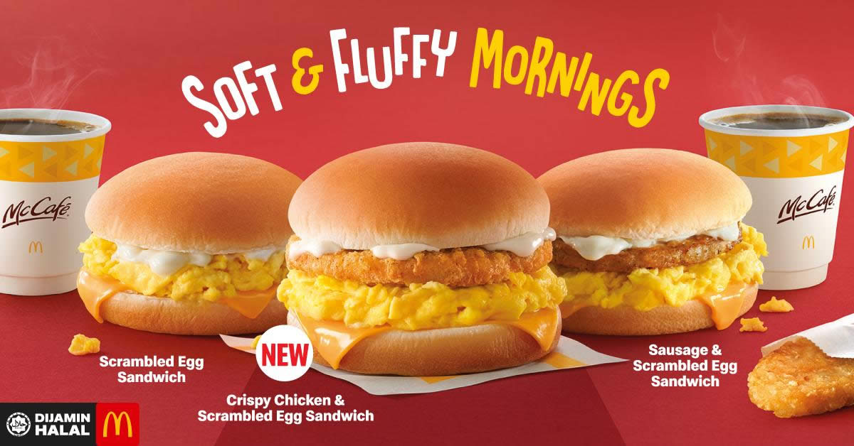 Featured image for McDonald's Now Has Crispy Chicken & Scrambled Egg Sandwich (From 23 Jan '20)