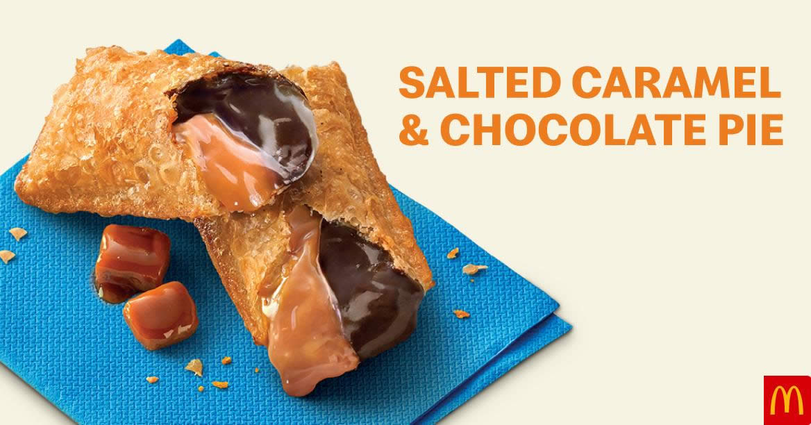 Featured image for McDonald's now has Salted Caramel & Chocolate Pie, Salted Caramel Dessert, Cheesecake Desserts & More (From 23 Jan 2020)