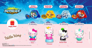 Featured image for (EXPIRED) McDonald’s latest Happy Meal toys features Beyblade and Hello Kitty till 29 Jan 2020