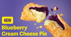 Featured image for Check out the latest arrivals at McDonald’s – Blueberry Desserts, Blueberry Cream Cheese Pie & McDip (From 2 Mar ’20)