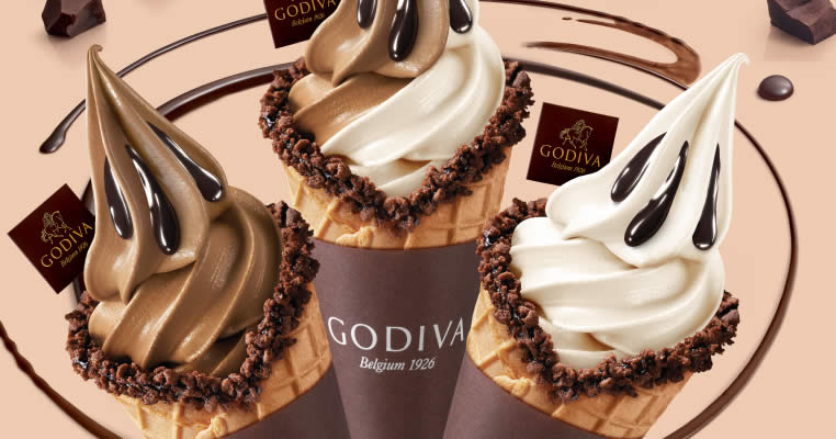 Featured image for Godiva: 50% off all soft serves and pastries on 17 March 2020