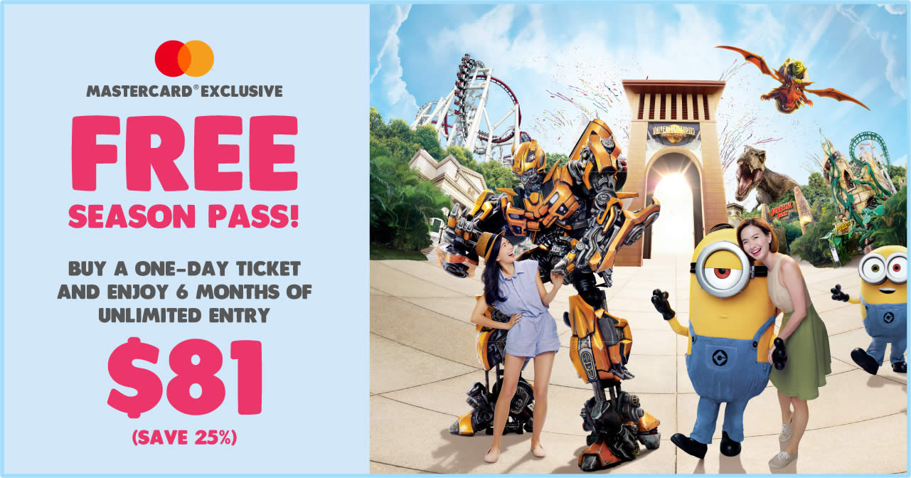 Featured image for Universal Studios S'pore is giving away free 6 months unlimited entry when you buy a one-day ticket (Till 12 April 2020)