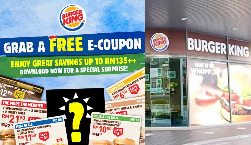 Featured image for Burger King is back with awesome coupon deals valid from 15th May till 14th June 2020
