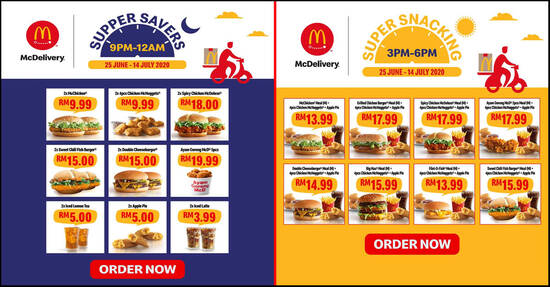 Featured image for McDelivery is offering Super Snacking & Supper Savers delivery deals till 14 July 2020