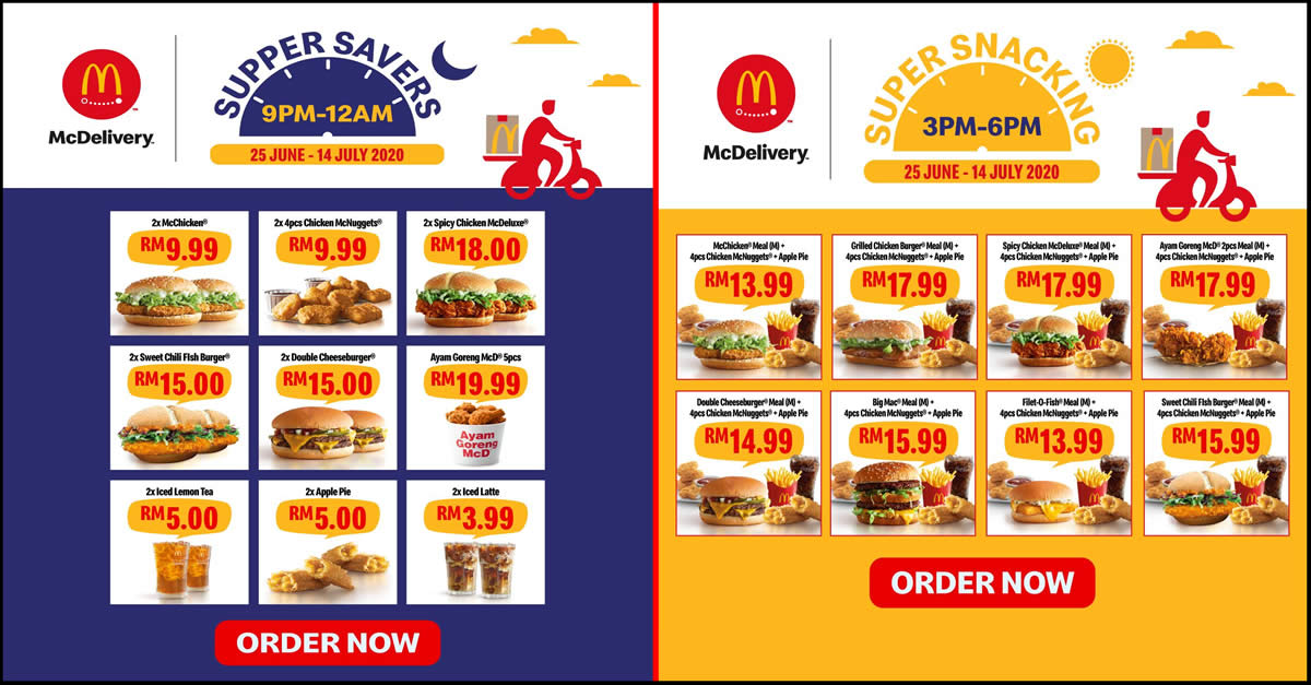 Featured image for McDelivery is offering Super Snacking & Supper Savers delivery deals till 14 July 2020
