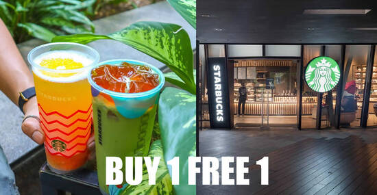 Featured image for Starbucks M'sia is offering Buy-1-FREE-1 on any selected promotional beverages on 30 June 2020
