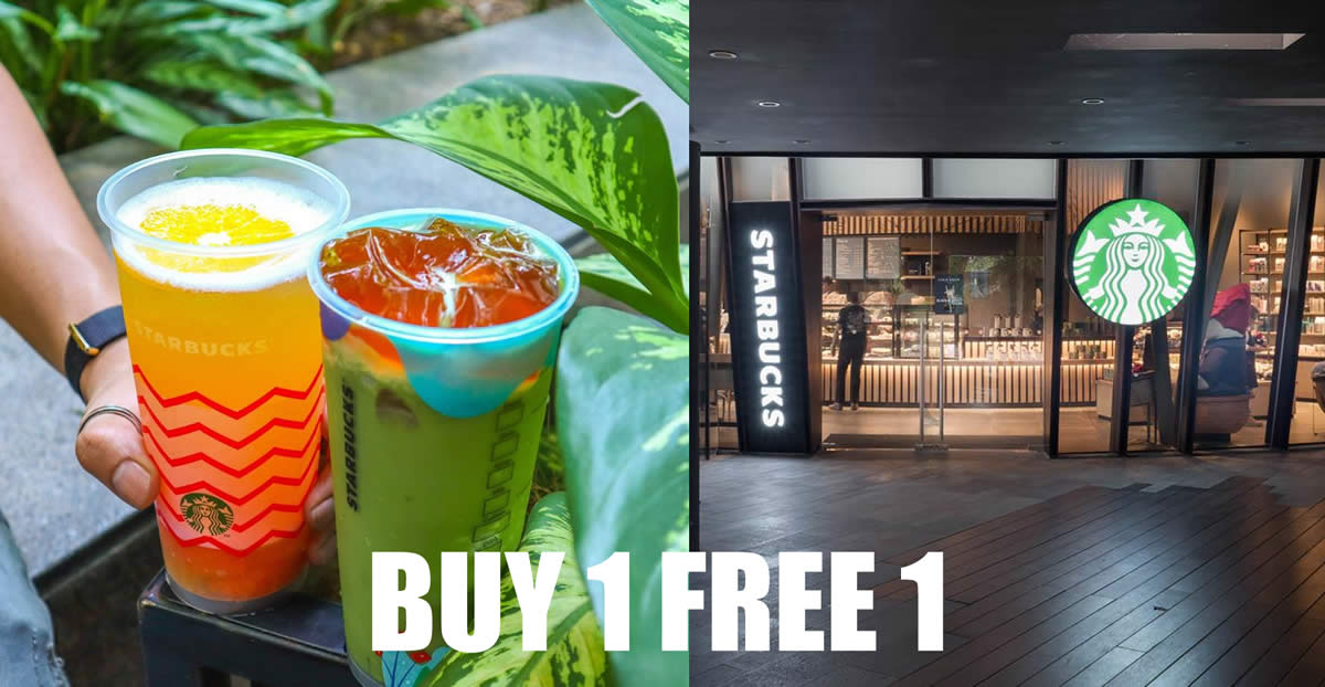 Featured image for Starbucks M'sia is offering Buy-1-FREE-1 on any selected promotional beverages on 30 June 2020
