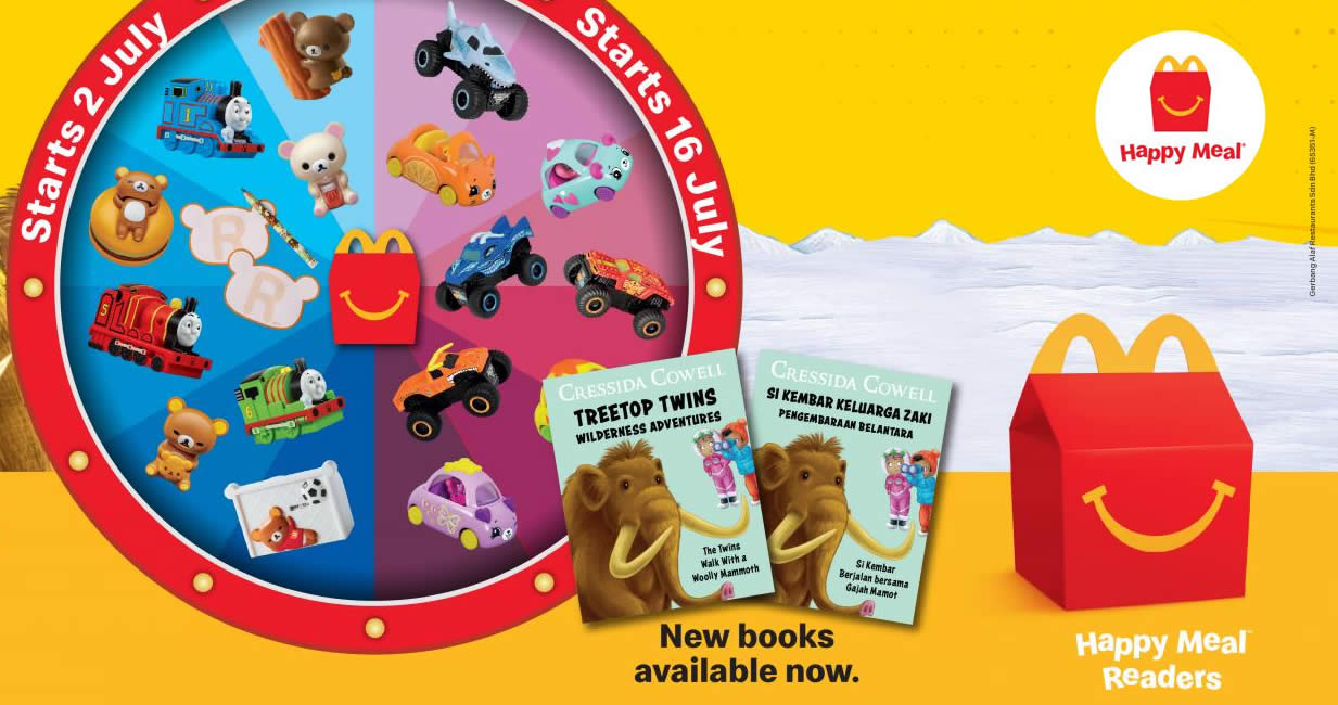 Featured image for McDonald's: Missed out on Rilakkuma, Thomas & Friends, Monster Jam and Cutie Cars the last time round? They're back.