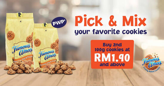 Featured image for Famous Amos: Pick & Mix promo - Pick & Mix Your Favorite Cookies from 1st August until 24th August 2020