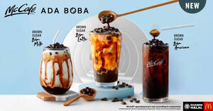 Featured image for McDonald’s: NEW Brown Sugar Boba Latte, Brown Sugar Boba Milk or Brown Sugar Boba Americano (From 3 Sep 2020)