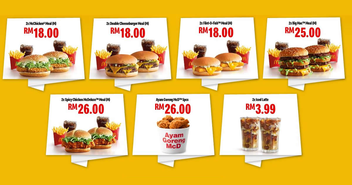 Featured image for McDelivery Crazy Hour deals are back everyday 3pm - 9pm till 31 Dec 2020