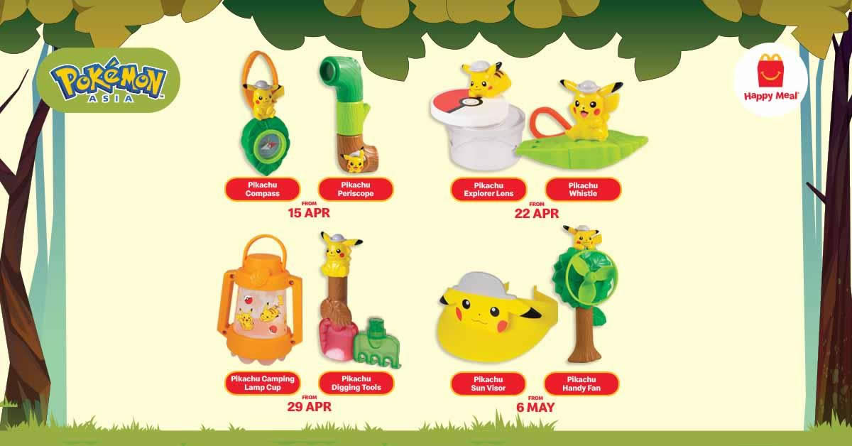 Featured image for McDonald's M'sia latest Happy Meals now comes with a Pokemon toy FREE! Till 12 May 2021