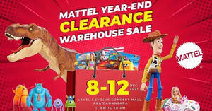 Featured image for Mattel Year End Clearance at Evolve Concept Mall from 8 – 12 Dec 2021
