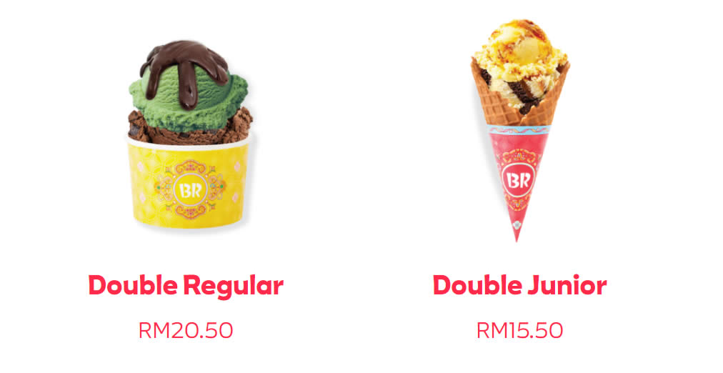 Featured image for Baskin-Robbins M'sia: Get a FREE waffle cone or topping when you order any double scoop till 25 Feb 2022