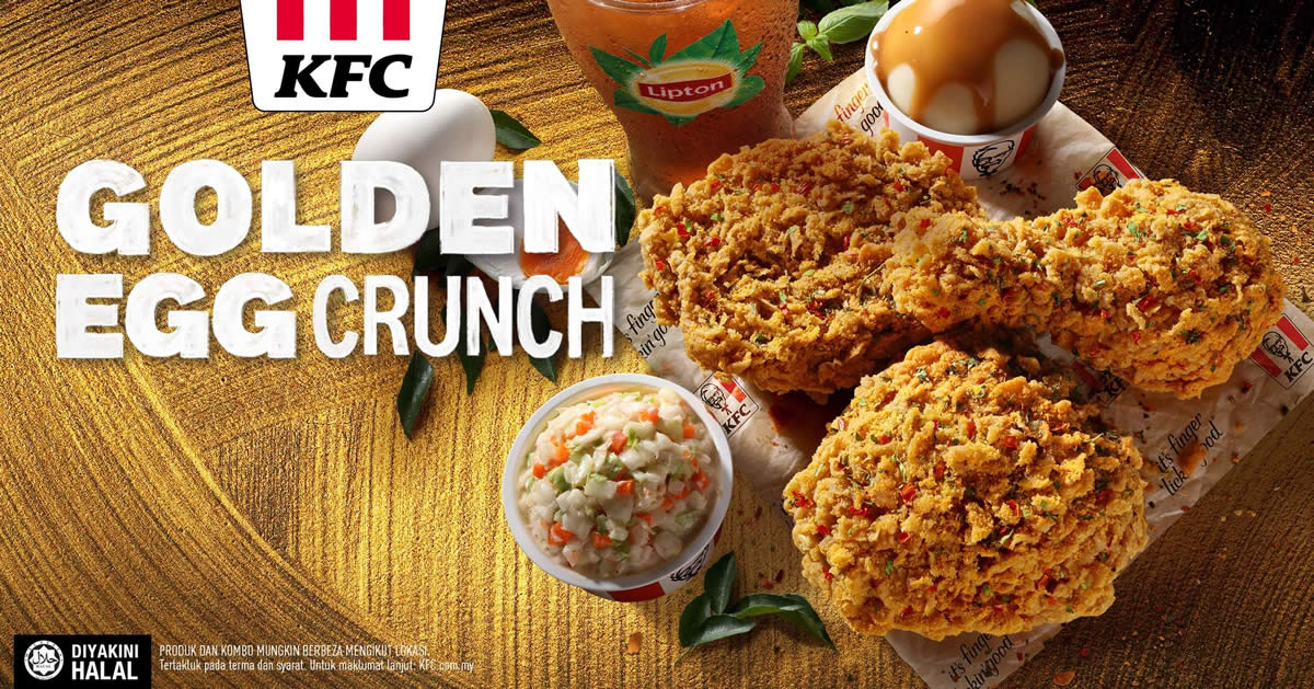 Featured image for KFC M'sia brings back Golden Egg Crunch Chicken (From 17 Jan 2022)
