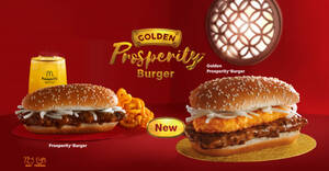 Featured image for McDonald’s M’sia launches new Golden Prosperity Burger, brings back Twister Fries from 6 Jan 2022