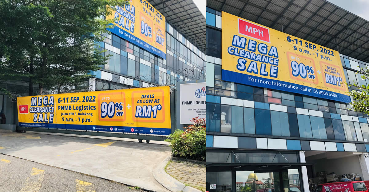 Featured image for MPH Distributors Mega Warehouse Clearance Sale from 6 - 11 Sep 2022