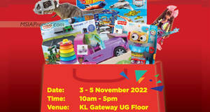 Featured image for Mattel Year End Clearance at KL Gateway Mall from 3 – 5 Nov 2022