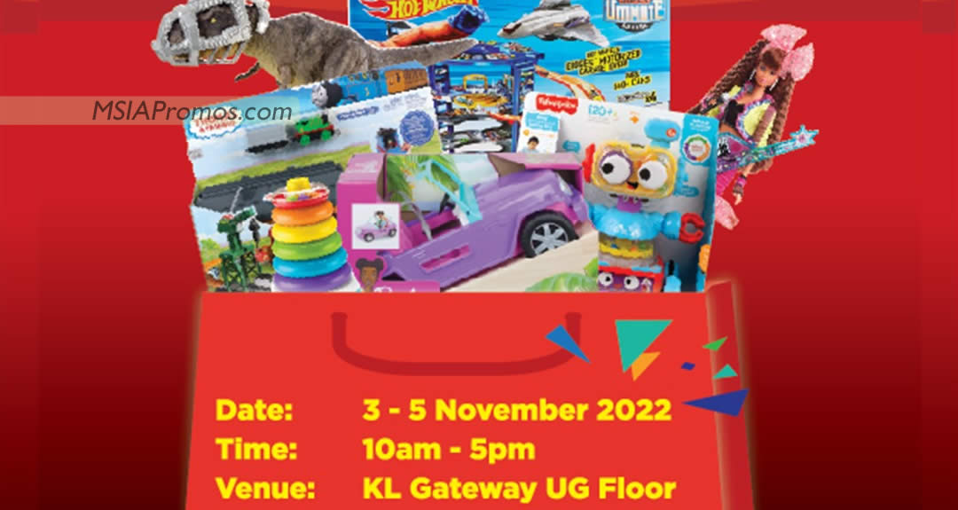 Featured image for Mattel Year End Clearance at KL Gateway Mall from 3 - 5 Nov 2022