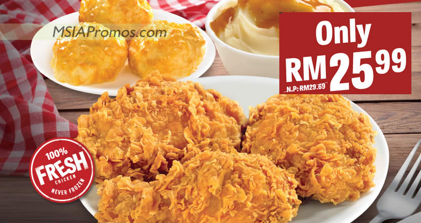 Featured image for Texas Chicken has a RM25.99 Awesome Monday Promotion on Mondays