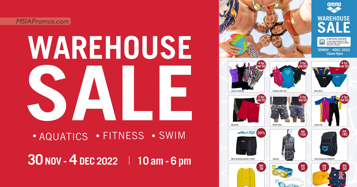 Featured image for Arena Warehouse Sale from 30 Nov - 4 Dec 2022