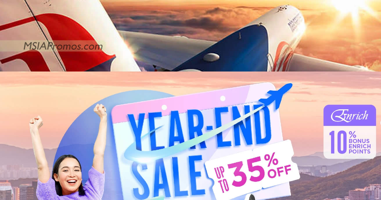 Featured image for Malaysia Airlines offers up to 35% off on airfares and holiday packages till 12 Dec 2022