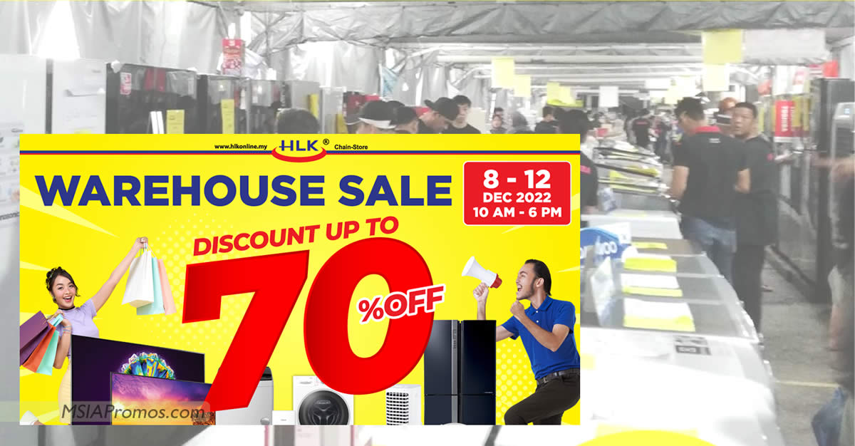 Featured image for HLK up to 70% off warehouse sale at Kota Kemuning Shah Alam from 8 - 12 Dec 2022