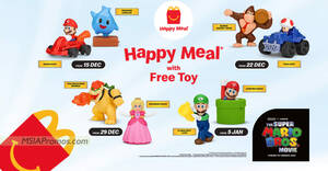 Featured image for McDonald’s M’sia is giving away FREE Super Mario Bros. Movie Toy with every Happy Meal till 11 Jan 2023