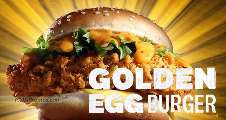 Featured image for KFC M'sia brings back Golden Egg Burger from 3 Jan 2023