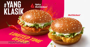 Featured image for McDonald’s M’sia now selling NEW Spicy McChicken® and brings back Dinosaur McFlurry from 26 Jan 2023