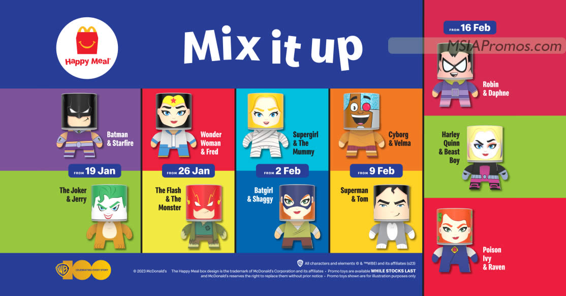 Featured image for McDonald's M'sia is giving away FREE Warner Bros. Character Toy with every Happy Meal till 22 Feb 2023