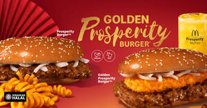 Featured image for McDonald’s M’sia now offering Golden Prosperity Burger from 5 Jan 2023