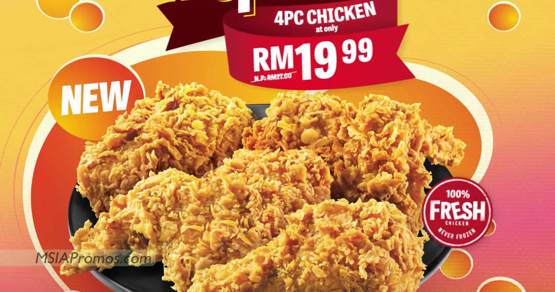 Featured image for Texas Chicken has a RM19.99 Awesome Monday Promotion on Mondays