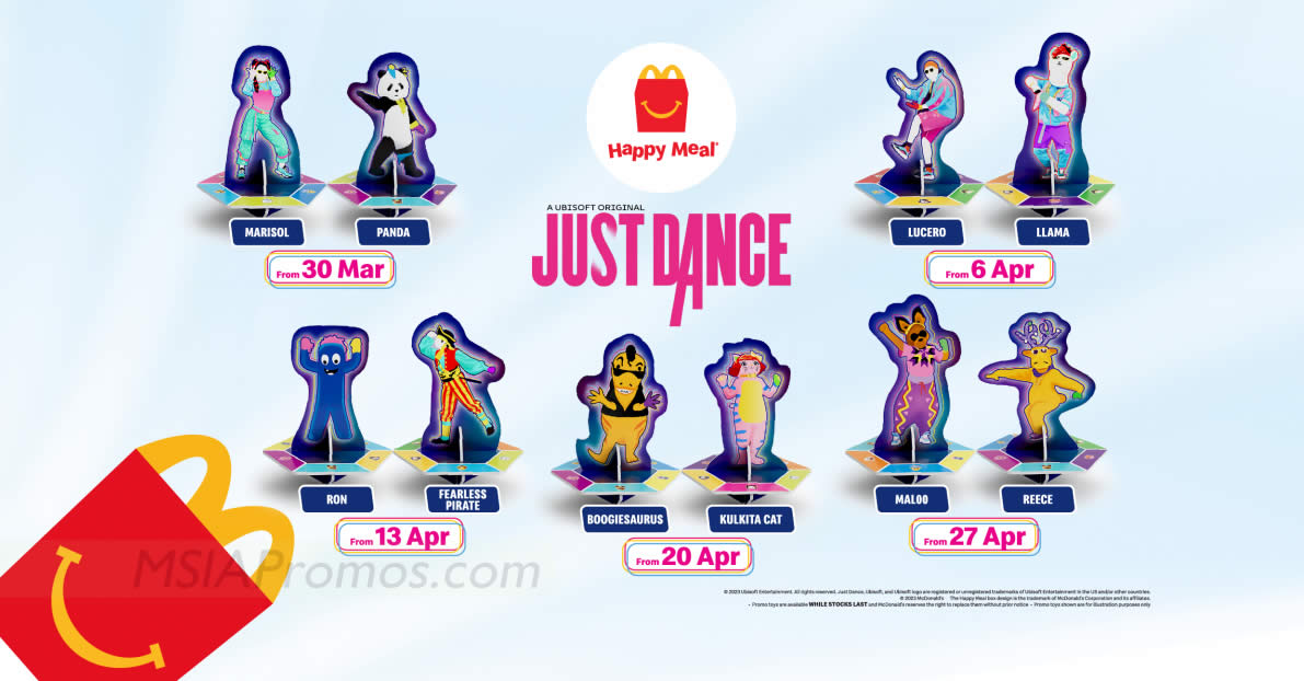 Featured image for McDonald's M'sia is giving away FREE Just Dance Toy with every Happy Meal till 3 May 2023