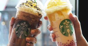 Featured image for Grab two Starbucks Venti-sized Frappuccino for RM28 at M’sia stores on Sat & Sun from 4 – 19 Mar 2023
