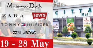 Featured image for Branded warehouse clearance at CITTA Mall from 19 – 28 May 2023