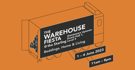 The Warehouse Fiesta – HOOGA & AU Warehouse Sale at Starling Mall from 1 – 4 Jun 2023