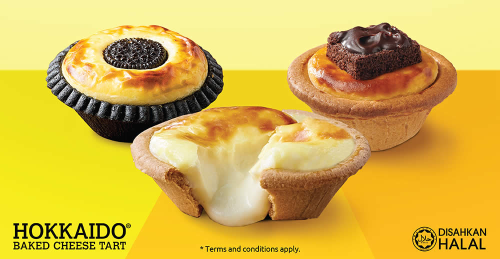 Featured image for Buy-5-Get-2-FREE Hokkaido Baked Cheese Tart all-day till 20 Oct 2023