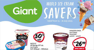 Featured image for Giant M’sia 3-days ice cream deals has Haagen-Dazs, Nestle, King’s, Wall’s, Magnolia and more till 16 July 2023