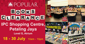Featured image for POPULAR Books Clearance at IPC Shopping Centre till 30 July 2023